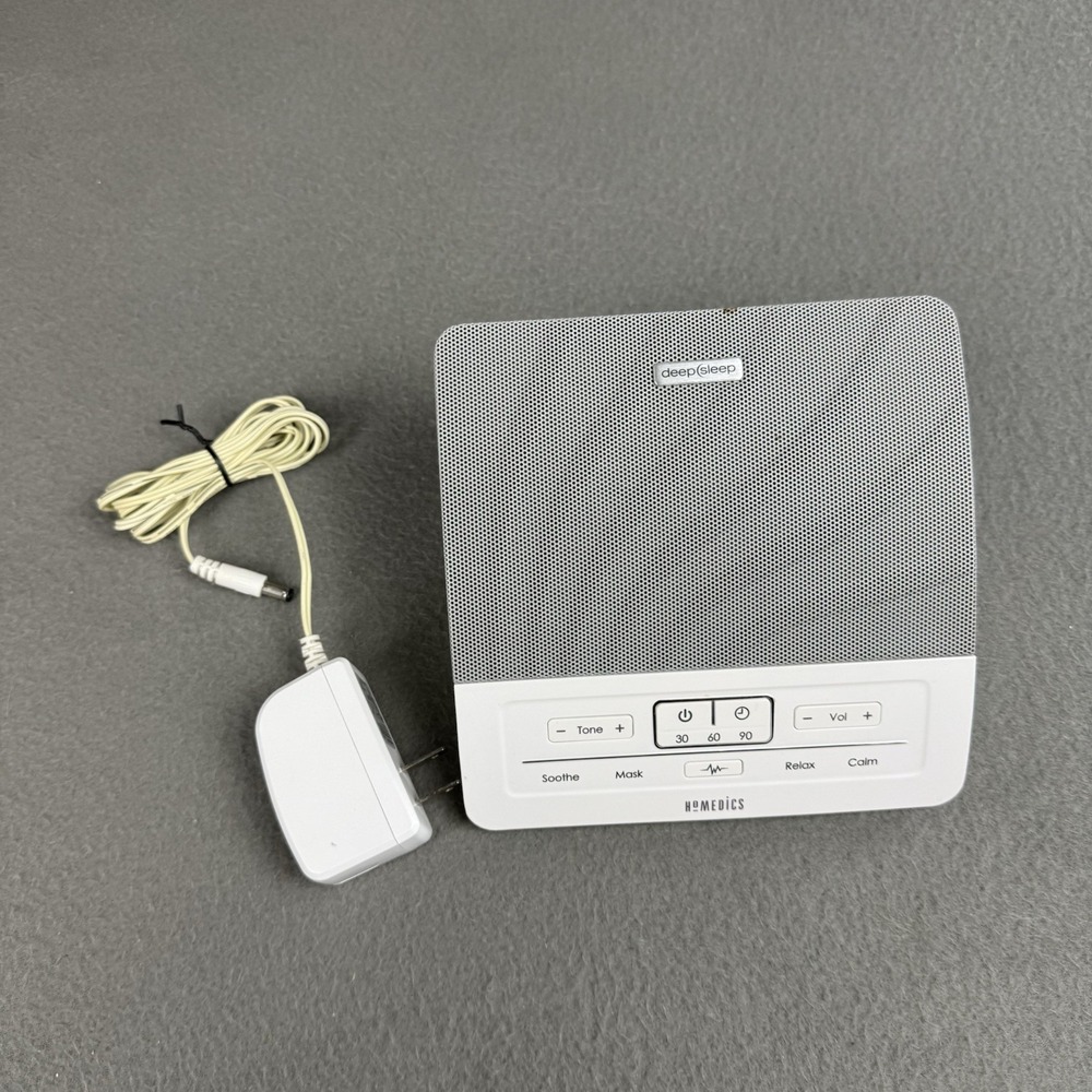 HoMedics HDS-1000 White Noise Machine SoundSpa Deep Sleep White/Gray